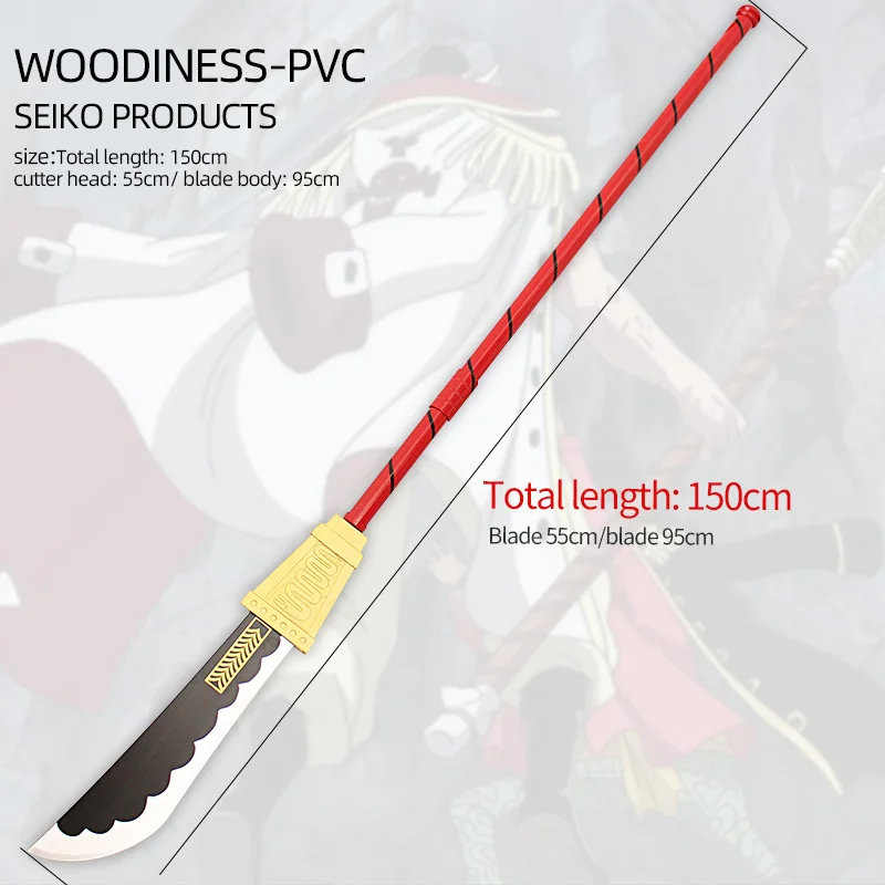 One Piece Whitebeard Edward Newgate Weapon Bisento Cosplay Replica Prop -  AliExpress