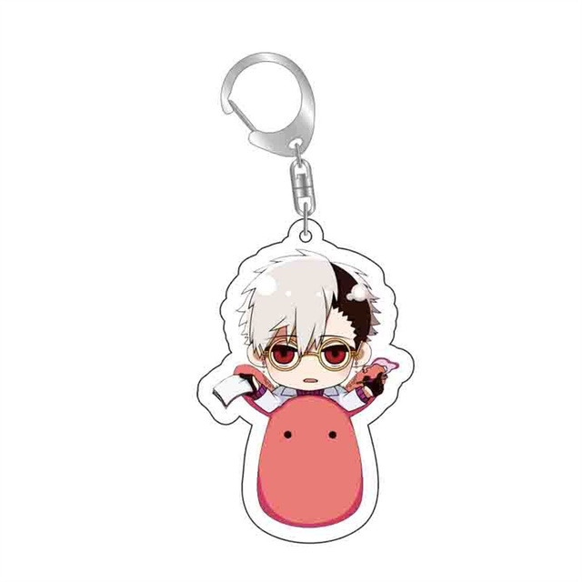 Anime Toilet-bound Hanako-Kun Keychain Romantic Card Design Acrylic Pendant Key Ring Jibaku Shounen Hanako Kun Key Holder