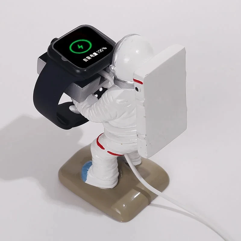 Wireless Watch Charging Stand for Apple Watch 8 7 6 5 4 Creative Astronaut Doll Desktop Charging Base Storage Rack Support