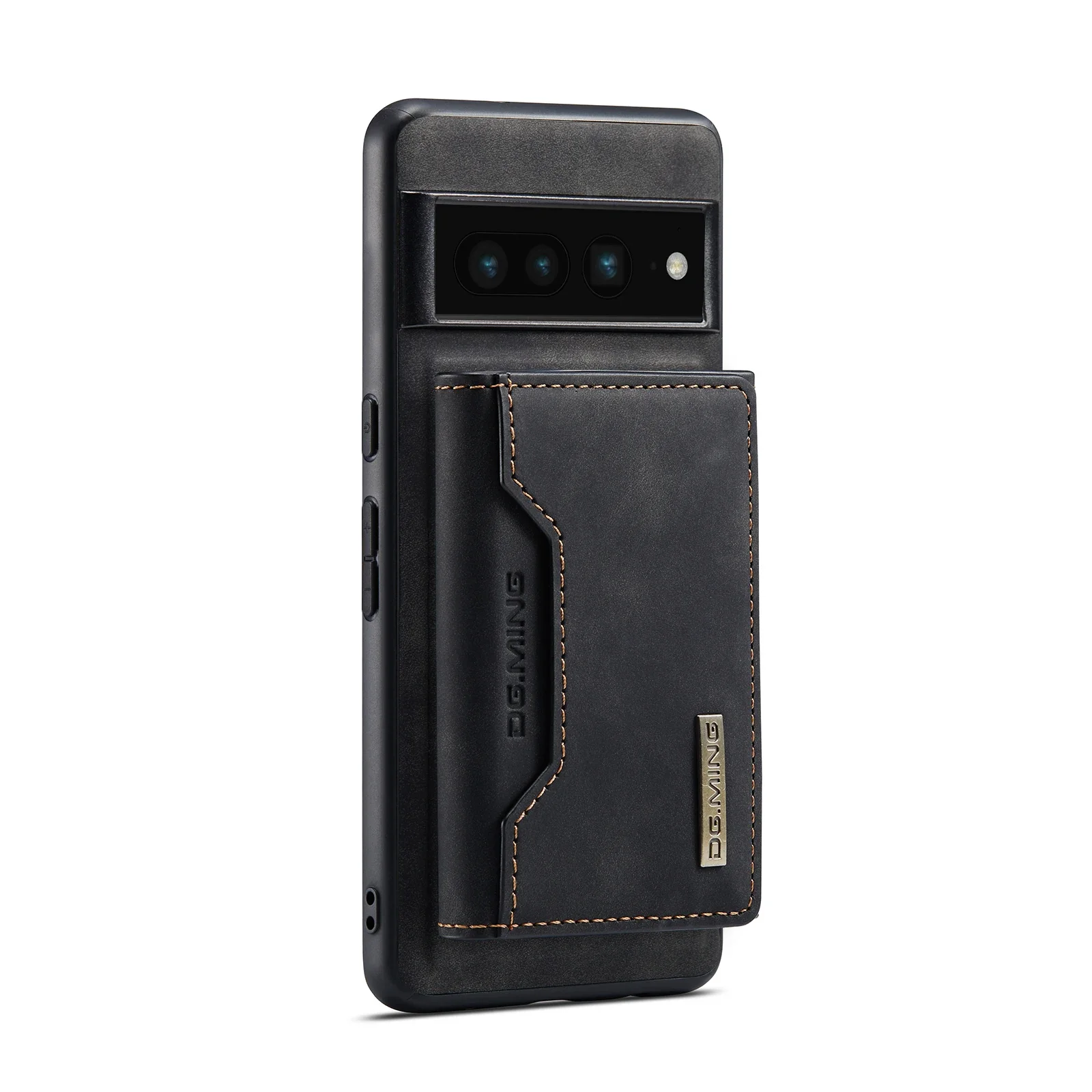2-in-1 Detachable Magnetic Wallet Case with Trifold Leather Purse