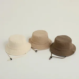 UV Protection Sun Hat Fashion Wide Brim Breathable Fisherman Cap Solid Color Panama Hats Fishing Camping Hiking