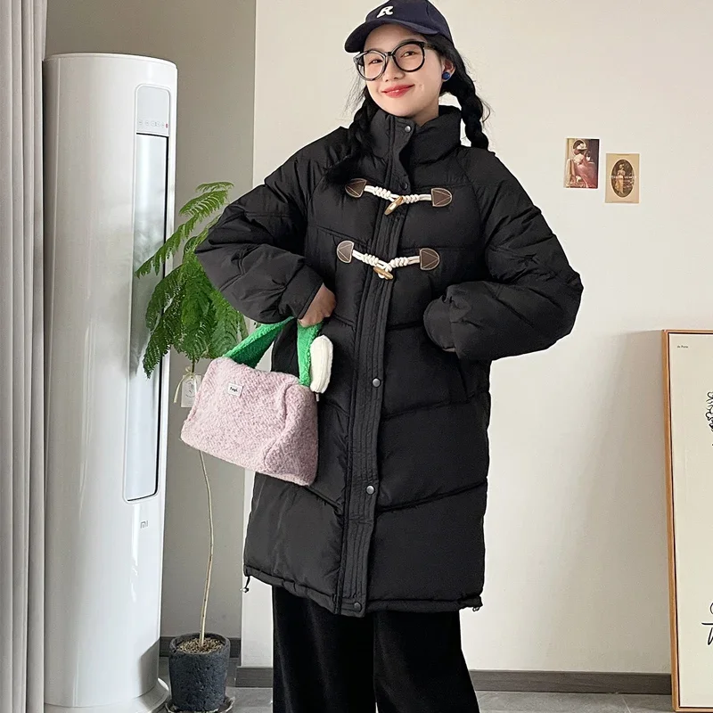 Winter Maternity Coats Fashion Long Sleeve Turtleneck Thick Warm Pregnant Woman Cotton Outerwear Plus Size Pregnancy Long Jacket