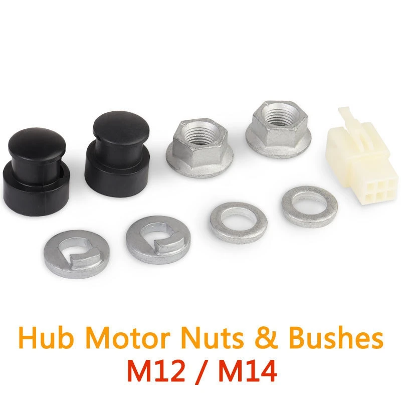 Ebike Hub Motor Axle Lock Nut and Spacer Set