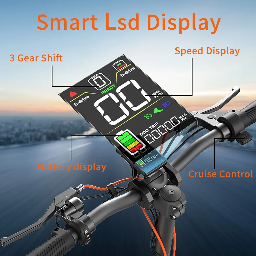 S5 Electric Scooter For Adults Motor 600W Up To 28MPH Folding E-Scooter 10'' Air Tire 48V 13AH Battery Foldable Electric Scooter