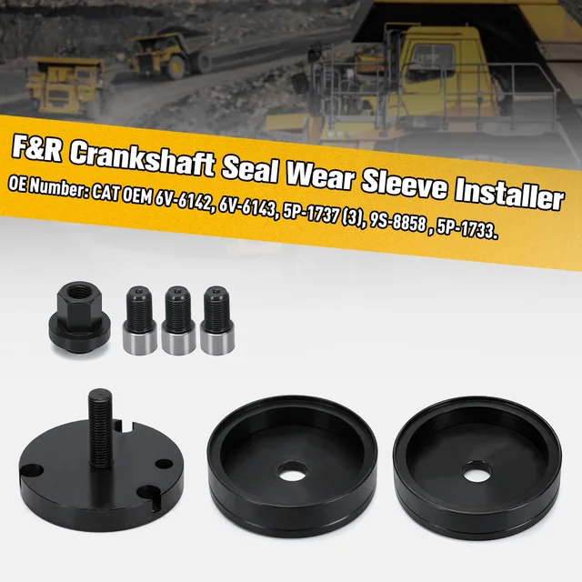 Crankshaft Seal & Wear Sleeve Installer Tool | Fits Caterpillar 3406, 3408, C15 Diesel Engines