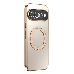 Magnetic 360° Rotating Stand Shockproof Phone Case with Magsafe Compatibility - Google Pixel 8 Pro (Gold)