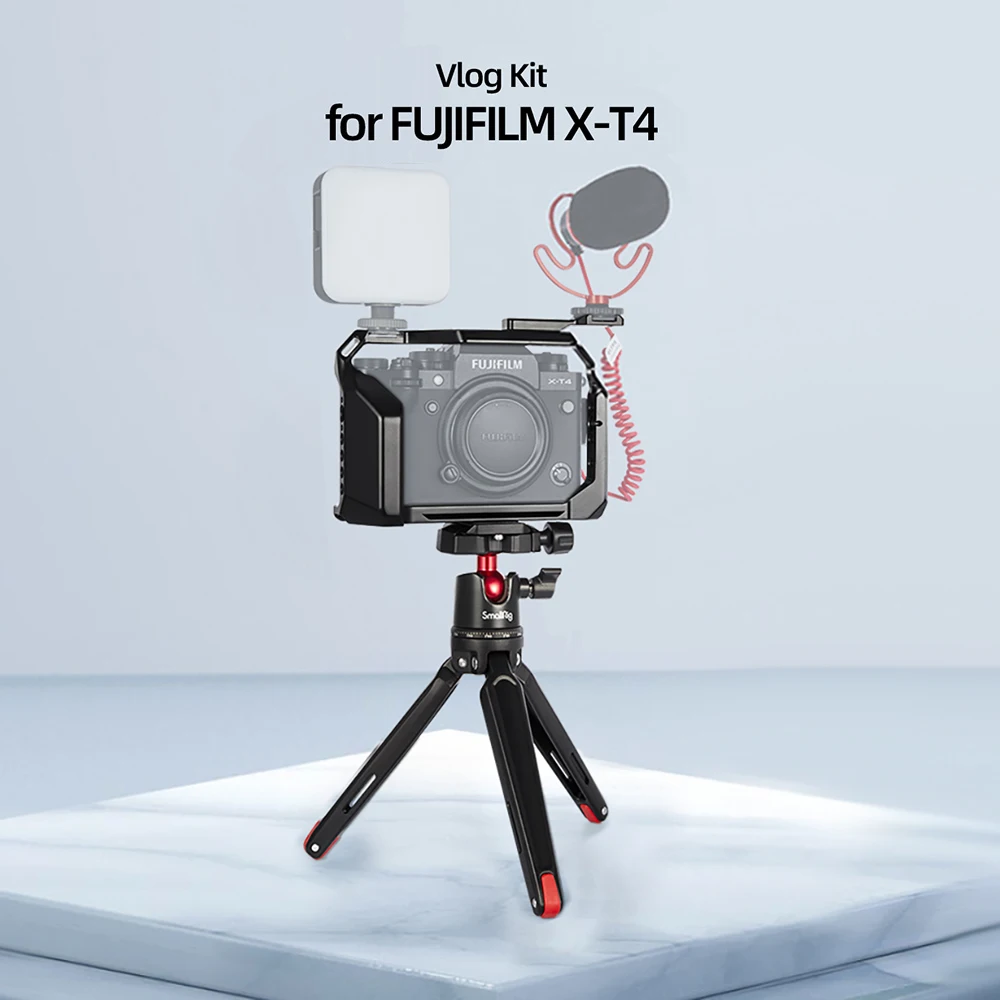 Kit de jaula de cámara Vlog SmallRig para cámara FUJIFILM jaula completa con montaje en trípode, extensión de zapata fría, opciones DIY KGW116 - AliExpress Productos electrónicos
