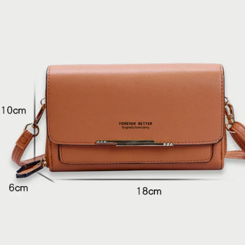 New Pu Leather Women Handbags Female Multifunctional Large Capacity Shoulder Bags Fashion Crossbody Bags for Ladies Phone Purse 6