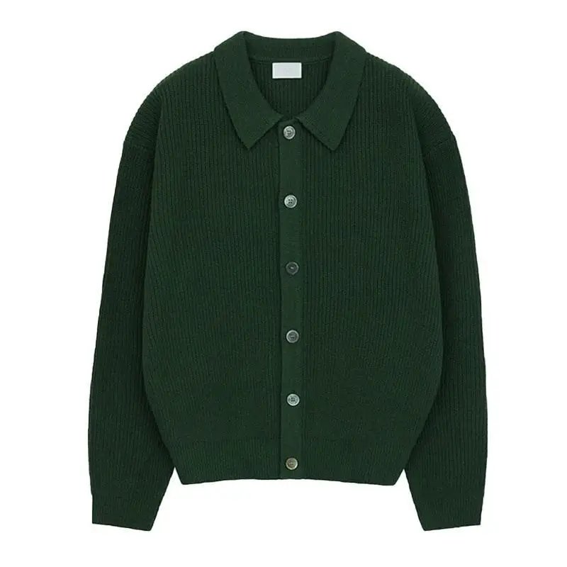 Knitted Cardigan Autumn Winter KPOP Fashion Long Sleeve Sweater