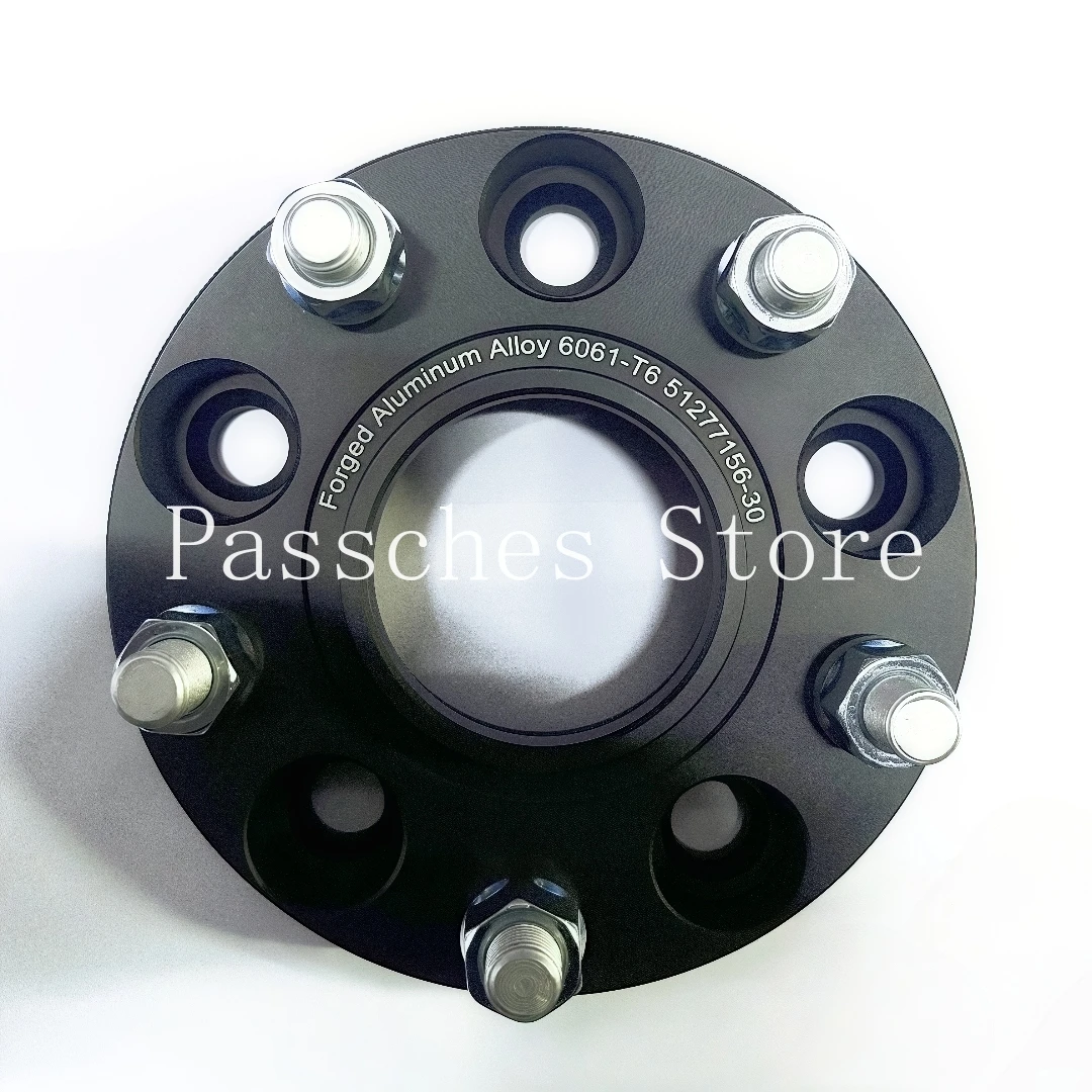 2개 20mm ET 와이드 휠 어댑터 PCD 5x114.3 CB 60.1mm 러그 스터드 M12x1.5