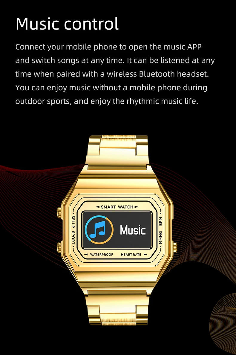 MAFAM i6 Smart Watch Men Always-on Display Message Notification Fitness Tracker Sleep Monitor Smart Watch for Android IOS Phone