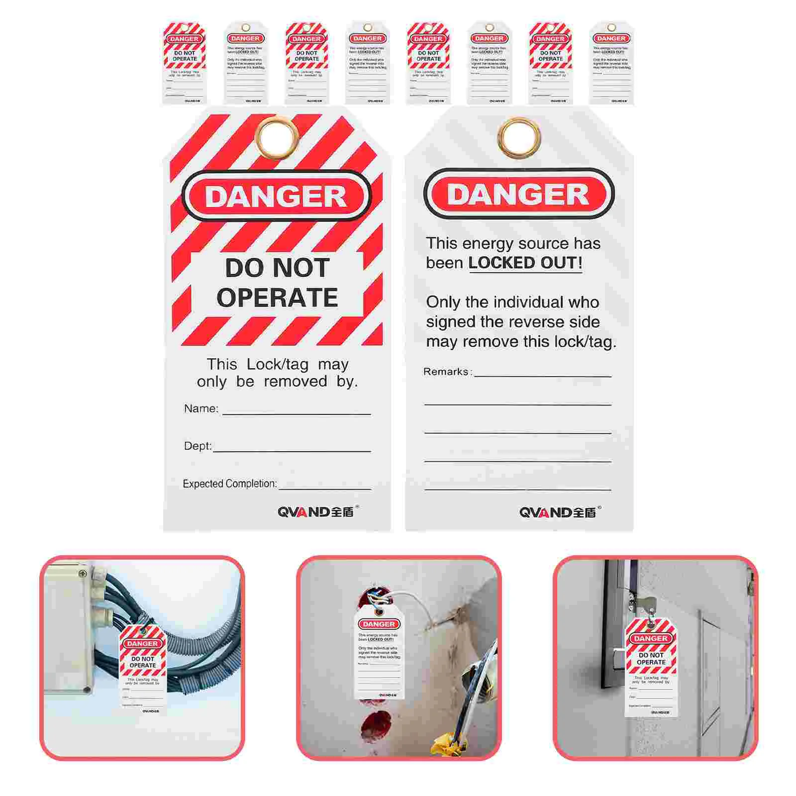 Рисунок 3 - блокировочные этикетки из ПВХ