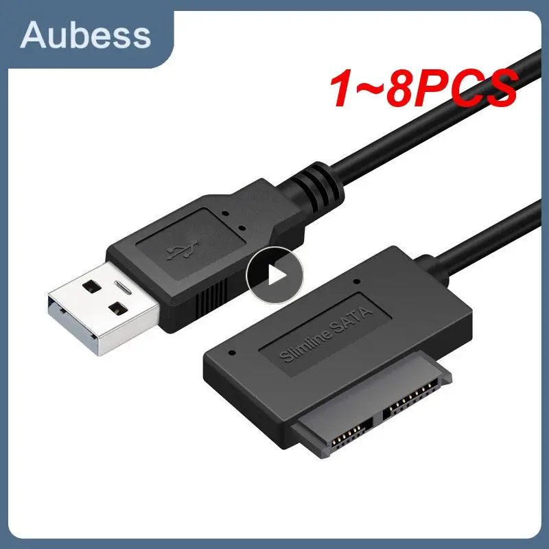 

1~8PCS Notebook USB 2.0 naar Mini Sata II 7 + 6 13Pin Adapter Converter Kabel voor Laptop /DVD ROM Slimline drive Data cord