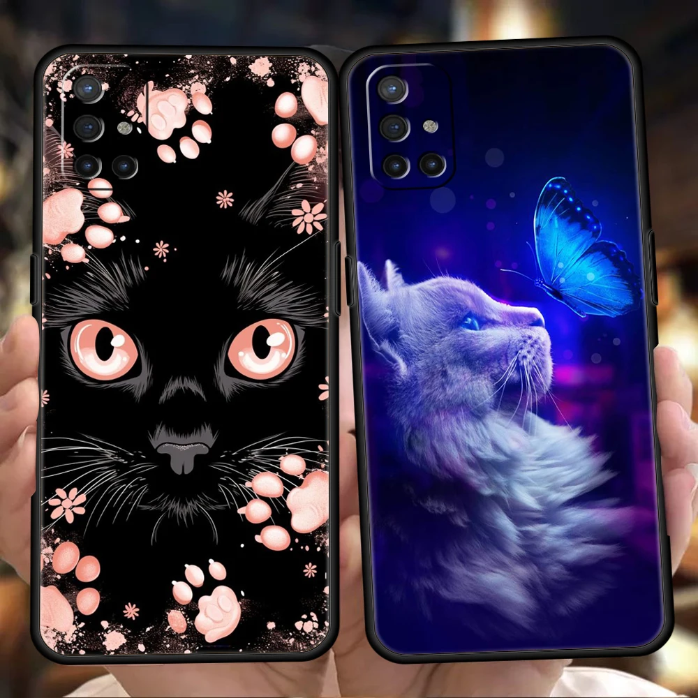 Adorable Cat Silicone Phone Case - Durable TPU Cover