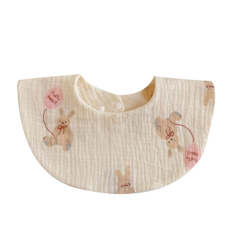 

Saliva Towel Newborn Burp Cloths 4-layer Neck Scarf for Boy Girls Feeding Bib