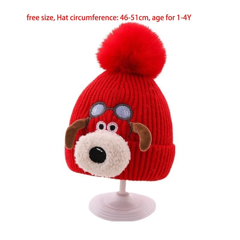 Polyester Kids Ear Protection Beanie Hat