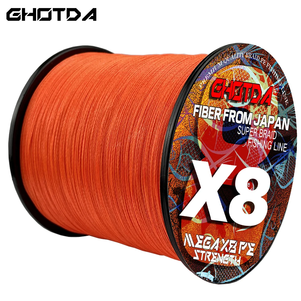 

Premium Super X-wire X8 8 Strands Braided Fishing Line Seabass Leader Multifilament Lines 18-78LB Cord 0.14mm-0.5mm 300M-1000M