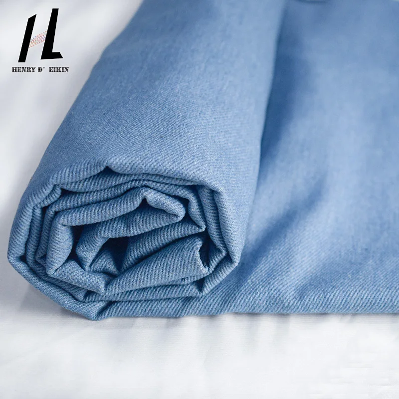 Henry 180CM Width 80% Cotton 20% Polyester Thick Denim Jean Fabric For Sewing Clothing Bags