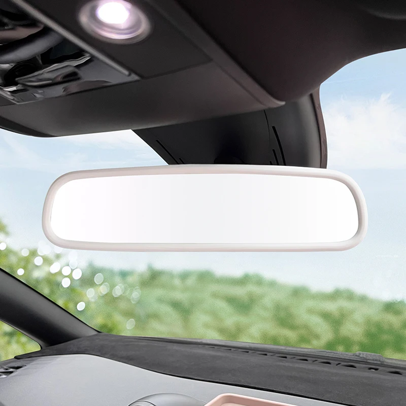 For BYD Dolphin Seagull Rearview Mirror Silicone Cover Anti-Scratch Decorative Frame Car Interior Accessories