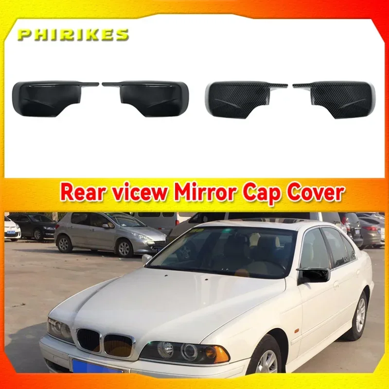 

1Pair Car Side Door Rearview Side Mirror Cover Cap for BMW E46 316i 318i 318d 320d 320i 323i 325i 328i 330d 330i 330xi 1998-2005