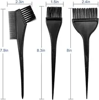 Kit de coloration de cheveux 4 pièces, brosse de teinture de cheveux, outils pour kit de coloration de cheveux – ensemble d'outils de teinture professionnels – Parfait pour le bricolage et l'utilisation en salon 3