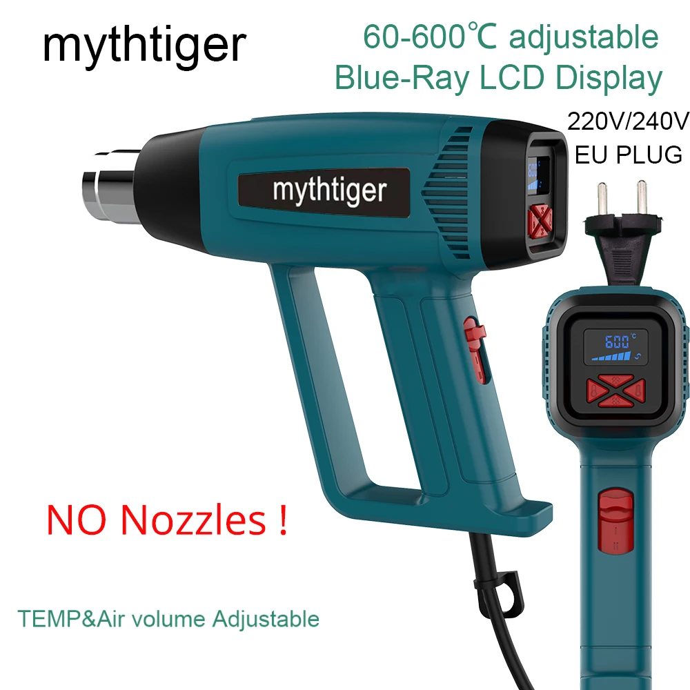 2000W LCD/NO LCD Heat Gun Variable Temperature Advanced Electric Hot Air Gun Power Tool Hair dryer for soldering Thermoregulator electric screwdriver kit Power Tools