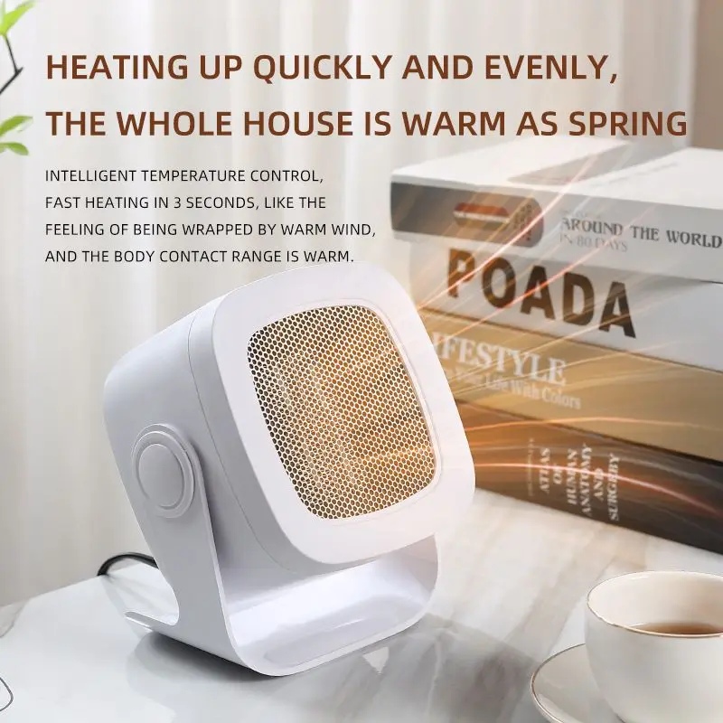 

500W Electric Heater Desktop Portable Heater PTC Fast Heating 110V/220V Portable Home Room Heater Radiator Air Space Heaters