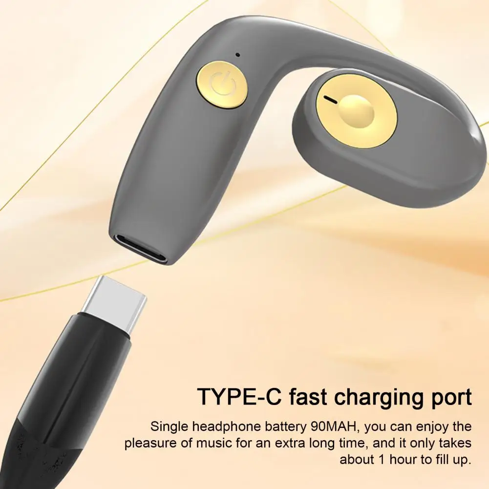 

Air Conduction Headphone Air Conduction Earphone Wireless Air Conduction Earbuds with Stereo Sound Noise Reduction Enjoy