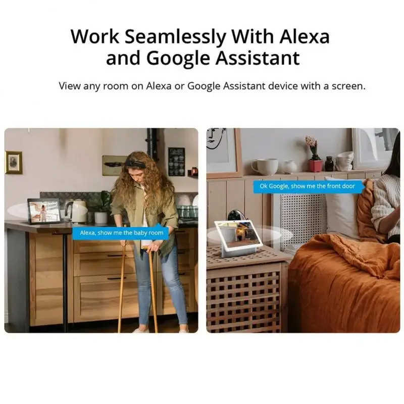 SONOFF CAM Slim WiFi Smart Security Camera 1080P Monitor Camera Two-way Audio Motion Detection Via Alexa Google Home Ewelink App 6