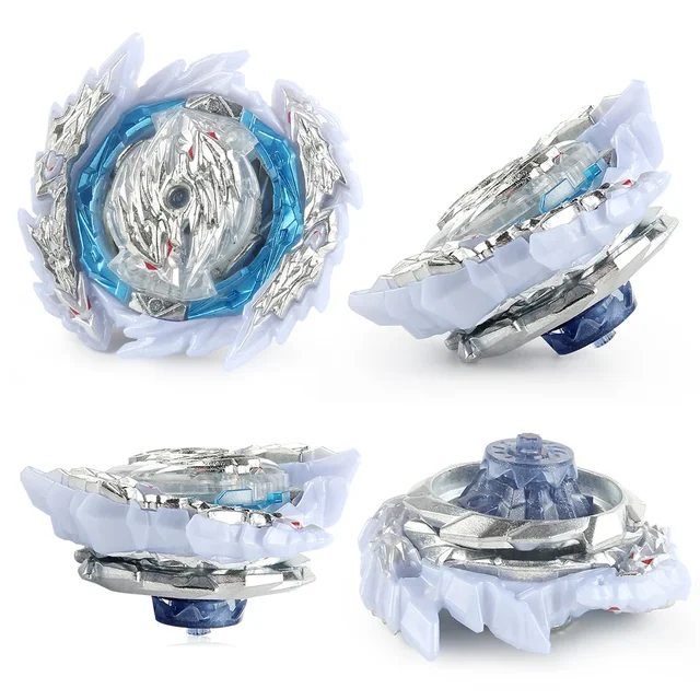 Bey Burst DB B-189 Guilty Longinus Metal Left Spinning Top with B-184 Full Custom Left Right Launcher Gyro Toy Set Xmas 4