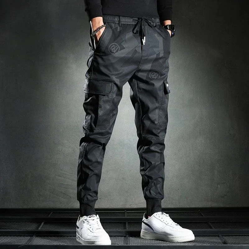 Cargo Pants For Men Black Fishing Multipockets Trousers Man Summer Multi Pocket With Stylish Hot Slacks Loose Y2k High Quality
