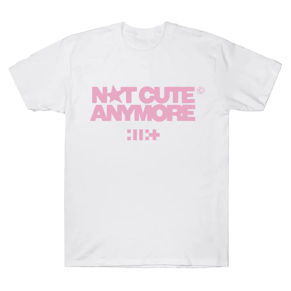ILLIT Not Cute Anymore Album T Shirts ILLIT Girl Band T-shirt Korean Fashion Summer Women Men Fashion Harajuku Kawaii T-shirt
