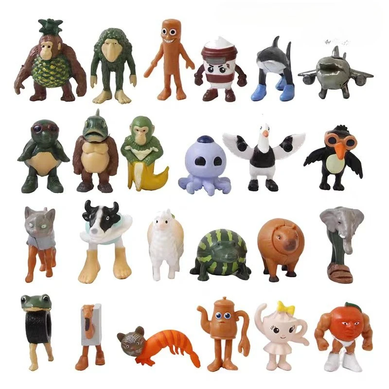 Cérebro italiano tung tung sahur figuras modelo brinquedos