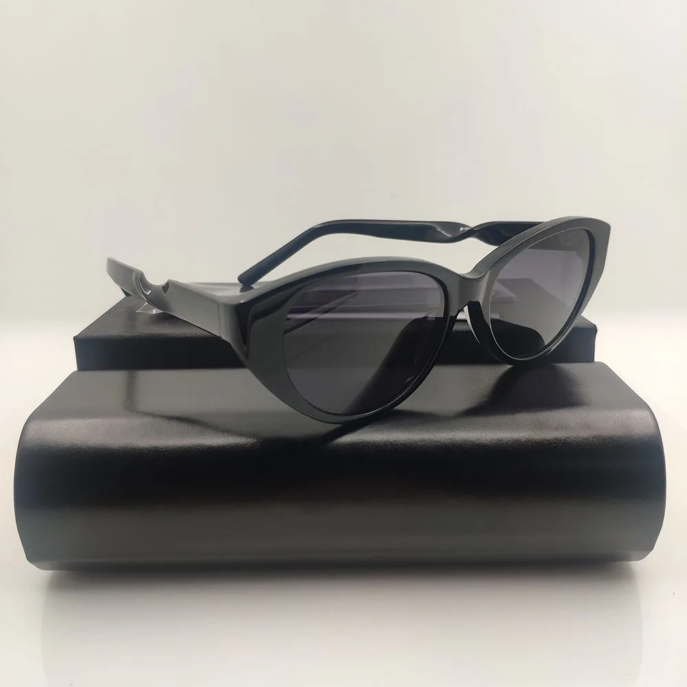

Fashion Acetate Aesthetic Oval Sunglasses For Women New Irregular Women Black Brand Designer SUNGLASSES Cool Oval Sun Glasses