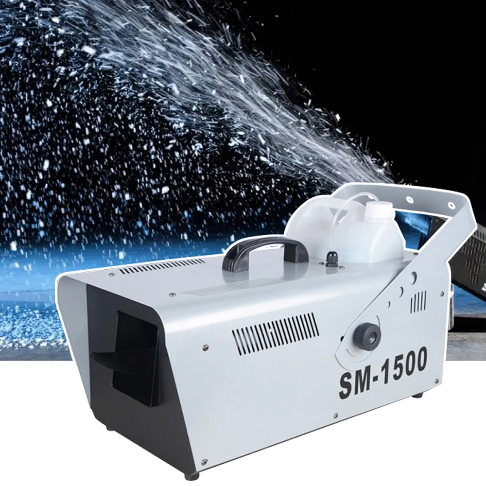 1500w Dj Party Stage Small Artificial Remote Control Snow Machine Snow