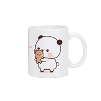 Panda Bear Bubu Dudu Coffee Milk Cup Cups and Mugs Free Shipping Thermo Coffee Cup to Carry Mug Ceramic and Pottery Drinkware 3