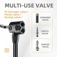 WEST BIKING – pompe à vélo Portable en acier inoxydable, 160psi, gonfleur à Valve Schrader Presta, accessoires de vélo de route et de montagne 5