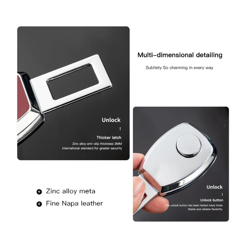 Car Seat Belt Extender Seatbelt Lock Buckle Clip Plug car seat belt extender For Peugeot 206 106 207 308 307 208 4008 407 2008 508 205 3008 107