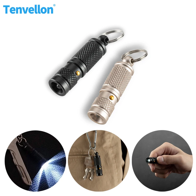 KeychainFlashlightSmallestSuperMiniSmallTinyKeyRingLightTorch