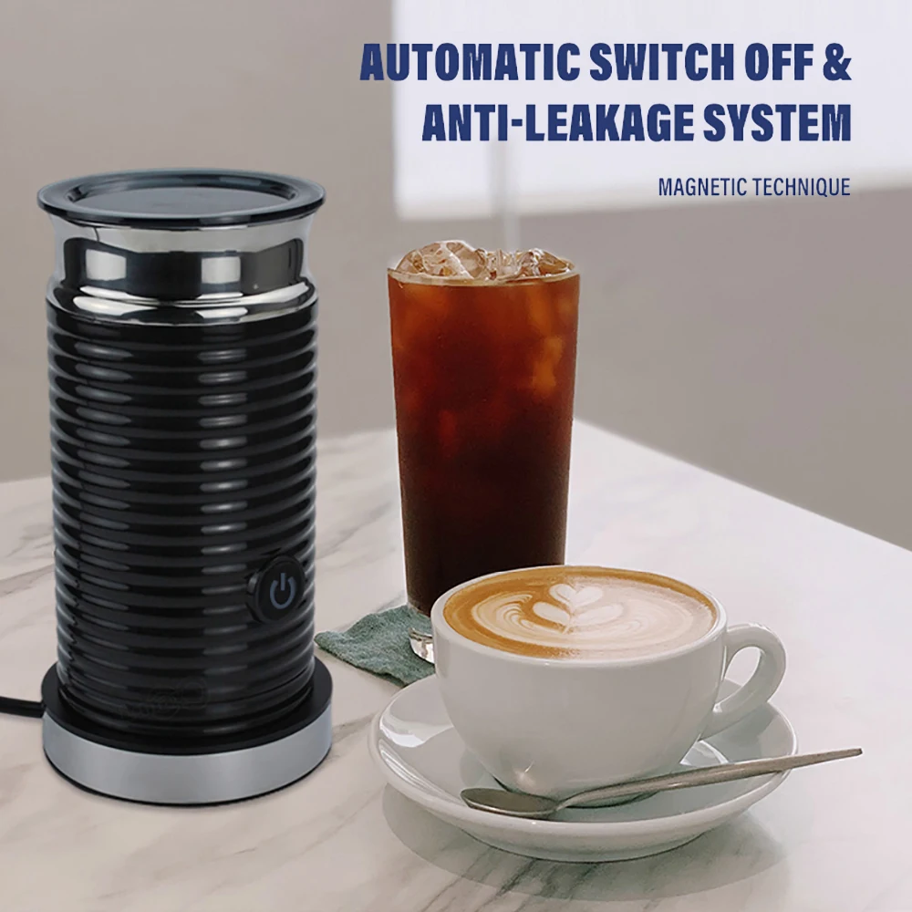 220V 500W Electric Milk Frother Cold/Hot Dual Effect Multifunction Foam Maker Latte Cappuccino Chocolate Automatic Milk Foamer 4