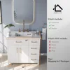36" Bathroom Vanity with Sink Combo, Undermount Small Single Bathroom Cabinet Set, Includes 37" Countertop & Integrated Sink 2