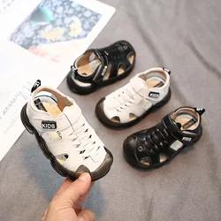 Sandales d'été pour enfants, chaussures de plage pour bébés, à découpes souples, respirantes, Anti coup de pied, SMD005 