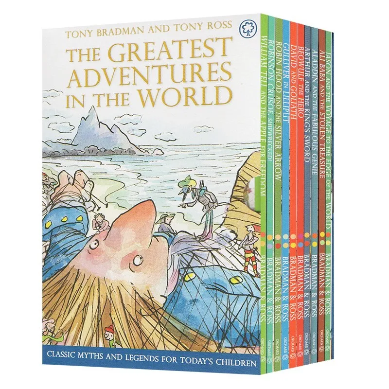 

10 Books Greatest Adventures in the World Children's Picture English Comic Novel Fiction Reading Kids Gift