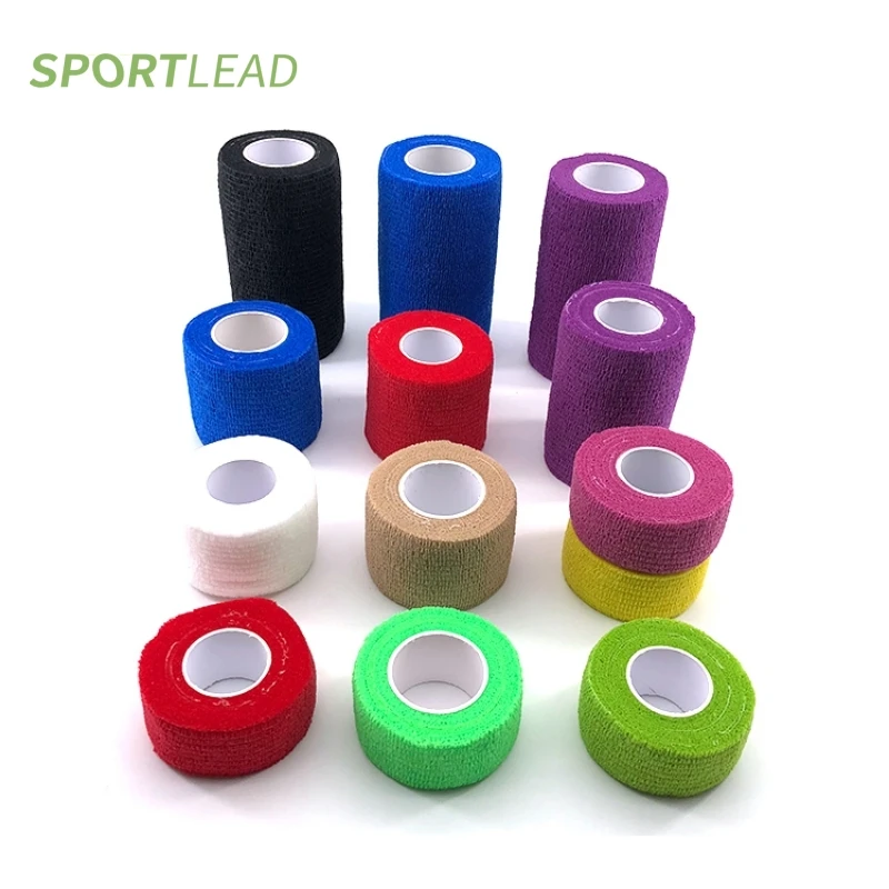 Black Bandages Set Self-adhesive Gym Sport Protection Relief Pain Proof 4pcs Sizes Football Pet Ankle Wrist Support First Aid