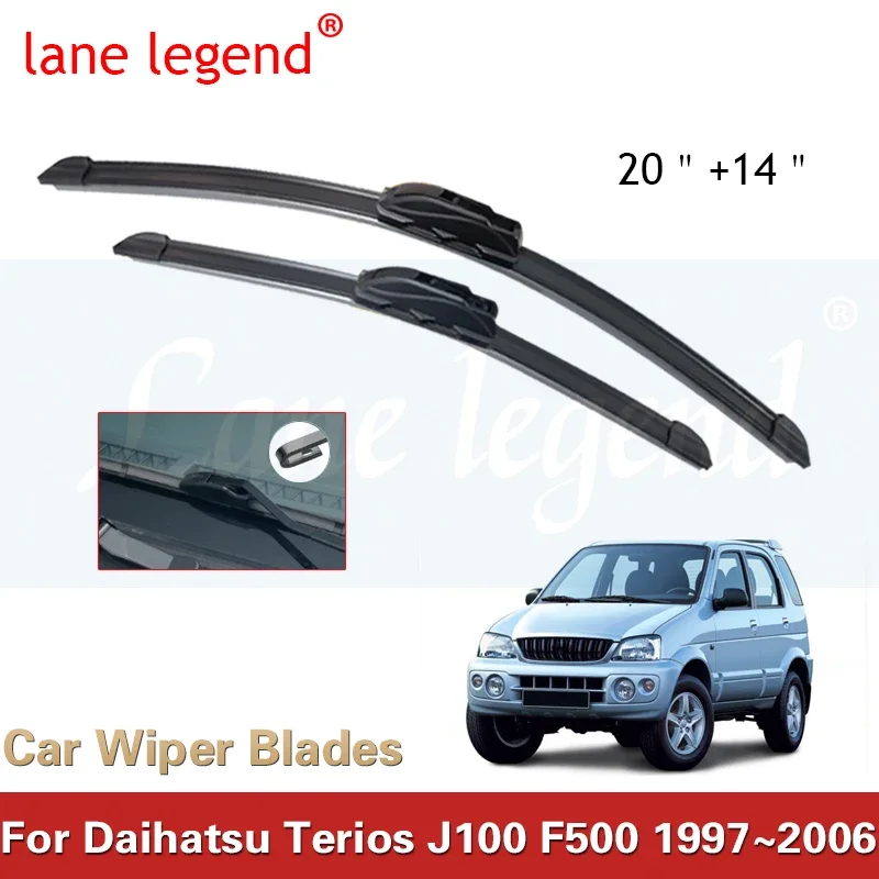 

For Daihatsu Terios Taruna Toyota Cami J100 F500 1997~2006 Front Wiper Blades Brushes Auto Window Windscreen Windshield