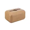 Japanese Tissue Box Napkin Storage Holder Wooden Cover ABS Toilet Paper Case Container Simple Stylish Home Car Desktop Organizer 4