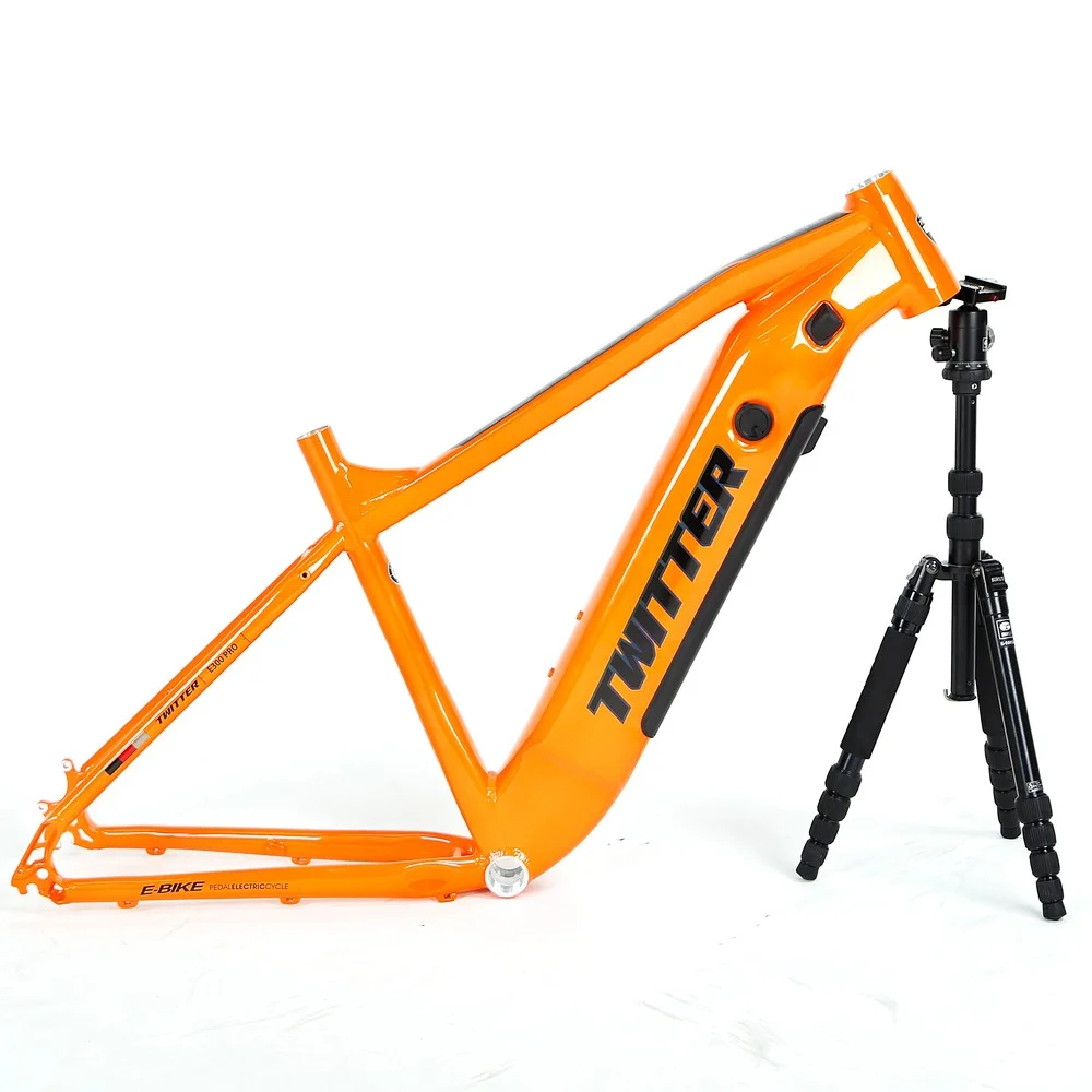 

2022New Arrival TWITTER Ebike Frame CYC-E300 Rear Motor Electric Bicycle Frames 29er Alu Alloy eMTB Frame with Battery Case Kits