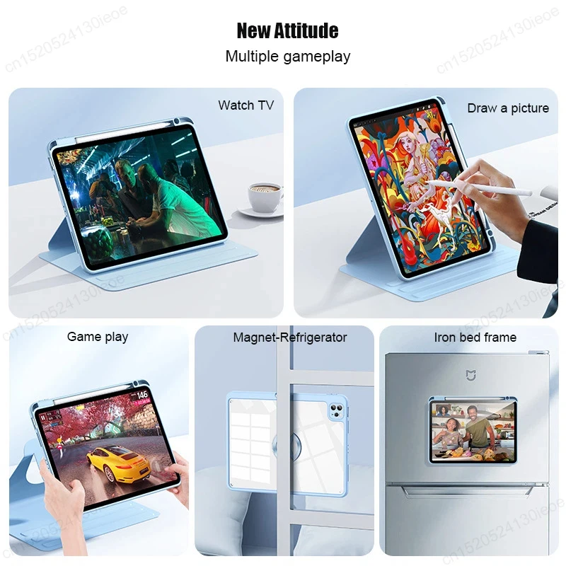 Premium Shockproof Tablet Case with Magnetic Cover and Pen Slot