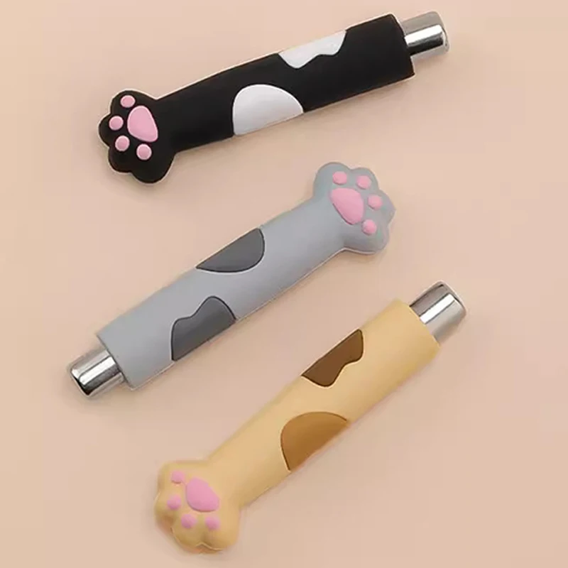 6.5cm Cylinder Cat Eyes Magnet for Nail Gel Polish 3D Line Strip Effect Comes DIY Magnet Pen With Cute Cat Paw Protection Cover*