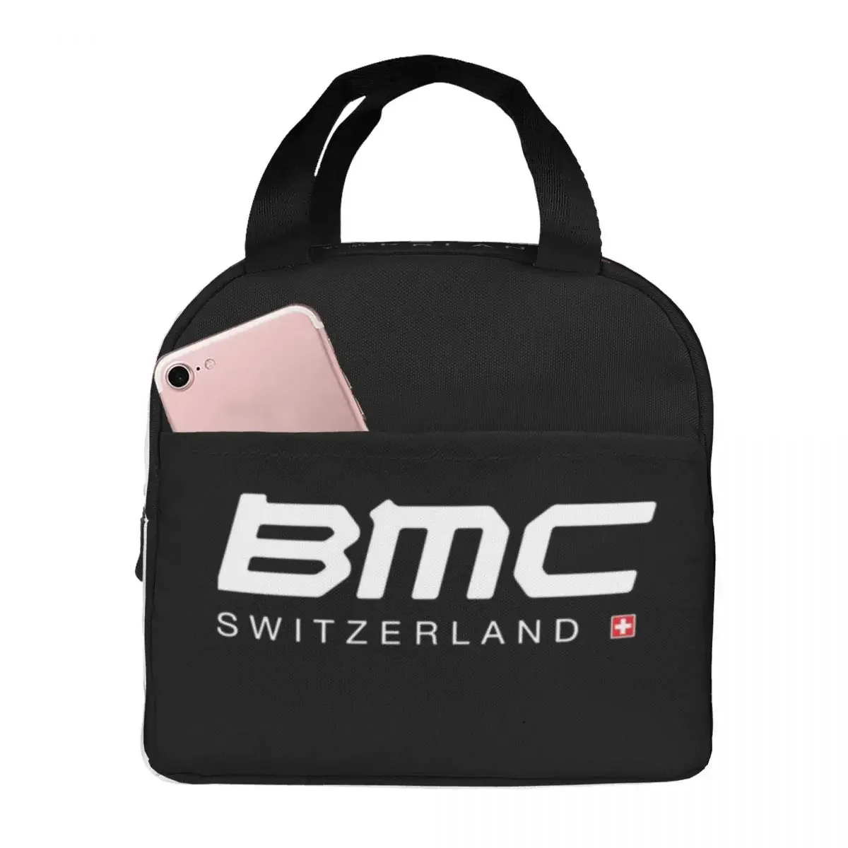 

BMC Switzerland Bikes Insulated Lunch Bags Portable Picnic Bags Thermal Cooler Lunch Box Lunch Tote for Woman Work Kids School